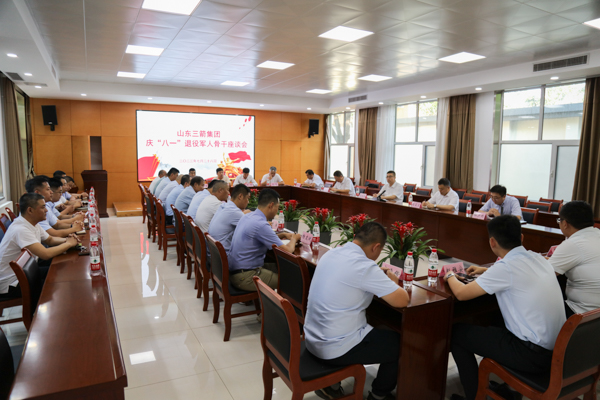 三箭集团召开庆祝“八一”建军节退役军人骨干座谈会